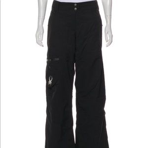 Spyder Trendy Straight Leg Black Pants Size Large